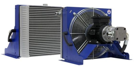 الكهربائية مروحة الهيدروليكية النفط مبادل حراري، الألومنيوم المشعاع