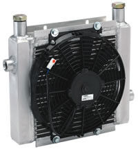 لوحة زعنفة الألومنيوم الهواء النفط برودة، الهيدروليكية النفط مبادل حراري DC12V / DC24V