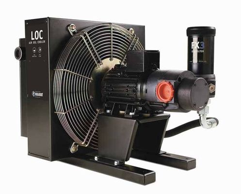 لوحة زعنفة الألومنيوم الهواء النفط برودة، الهيدروليكية النفط مبادل حراري DC12V / DC24V